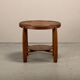 Dutch Art Deco Amsterdam School side table in Oak with star