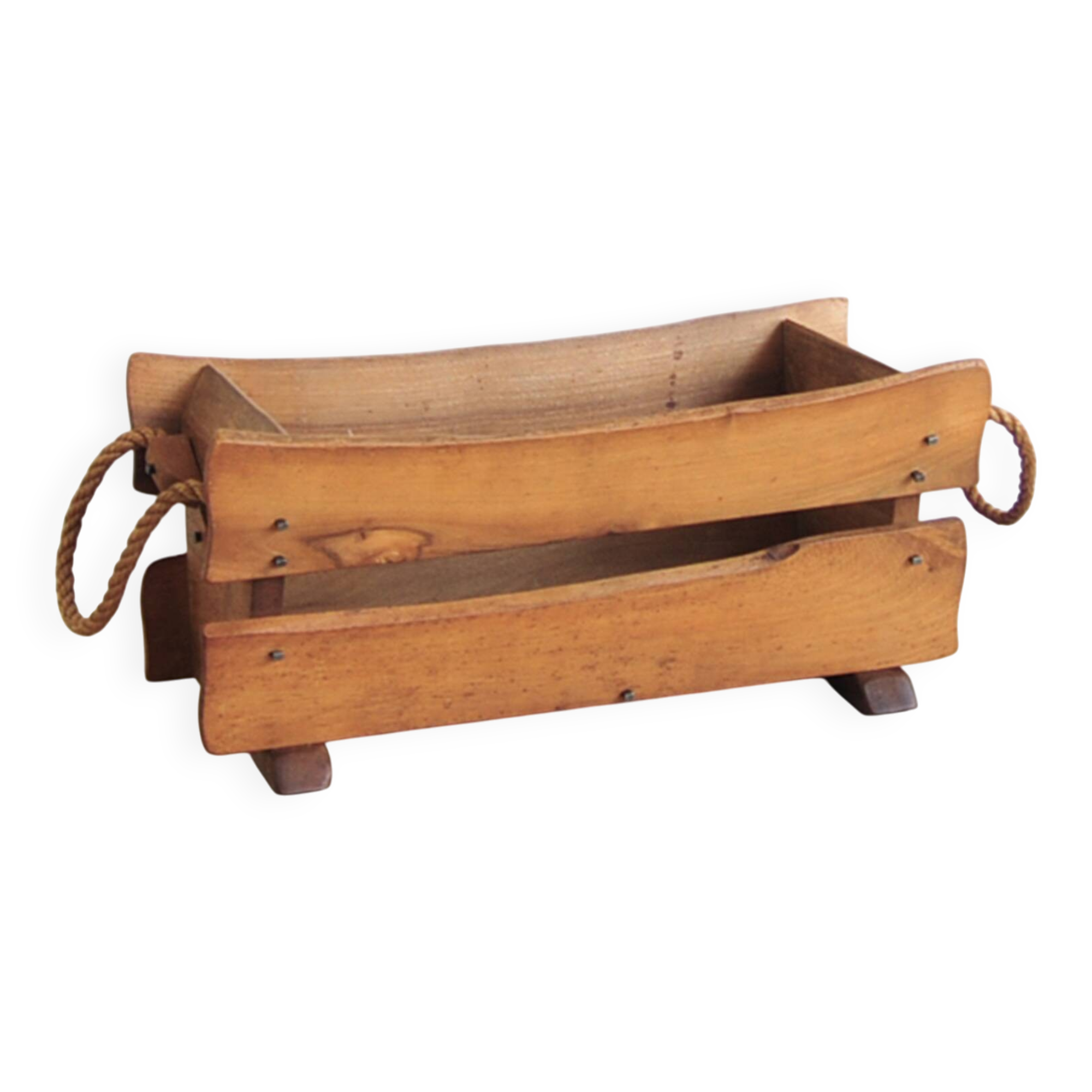 Wooden magazine rack