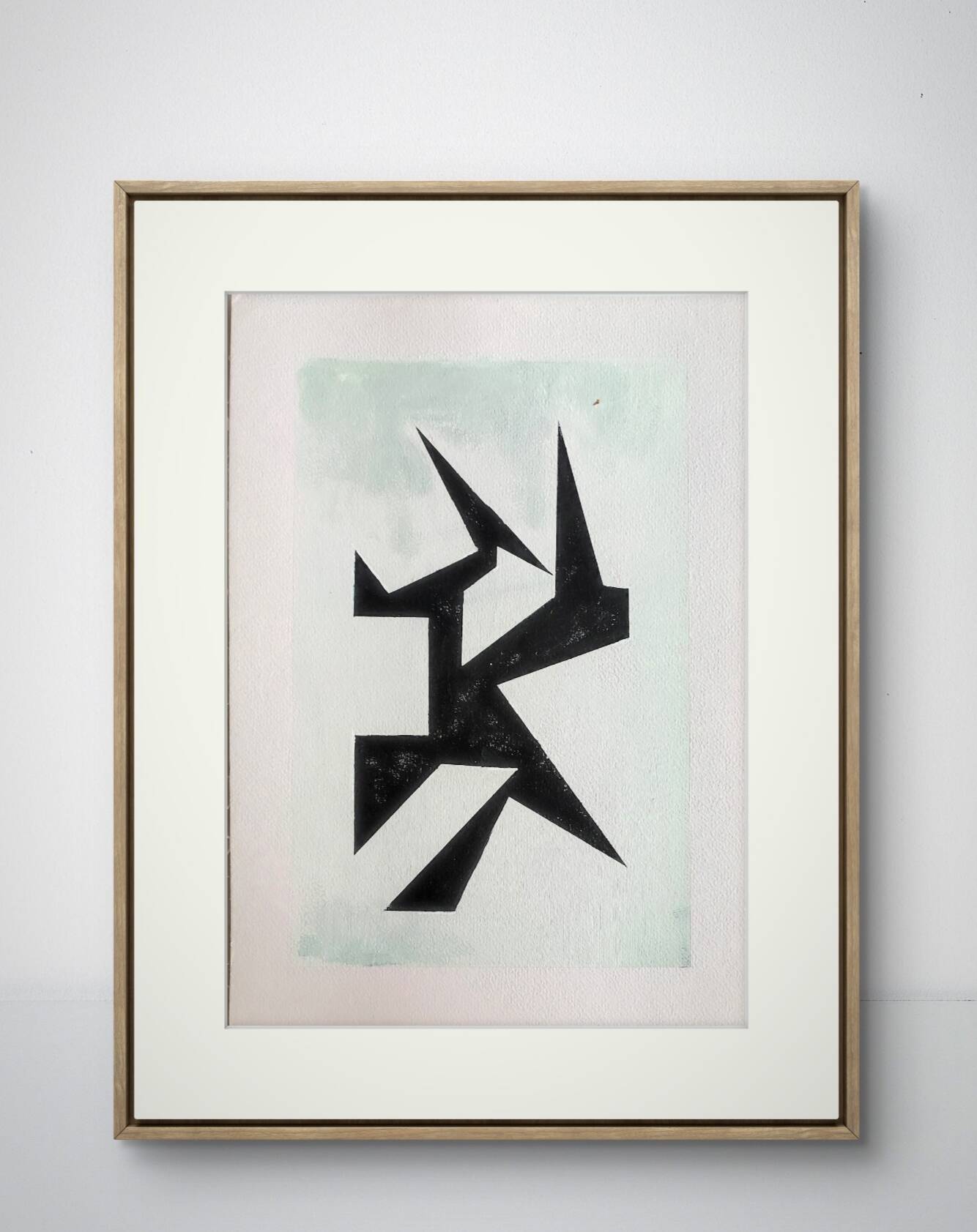 Modern geometric painting