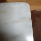 Vintage Carrara marble coffee table