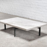 Saporiti 'onda' coffee table with granite top, italy, 1970's