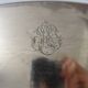 Ecruis monogrammed silver-plated metal serving bell 240517