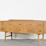 Midcentury Meredew Sideboard / Chest Of Drawers In Oak. Vintage Modern