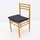 Ensemble de quatre chaises de salle à manger des années 1970, design scandinave.