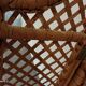 Folding rattan shelf
