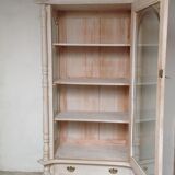 Bibliothèque vitrine en bois