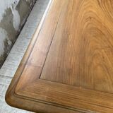 Solid walnut farmhouse castle table 1900 XXL
