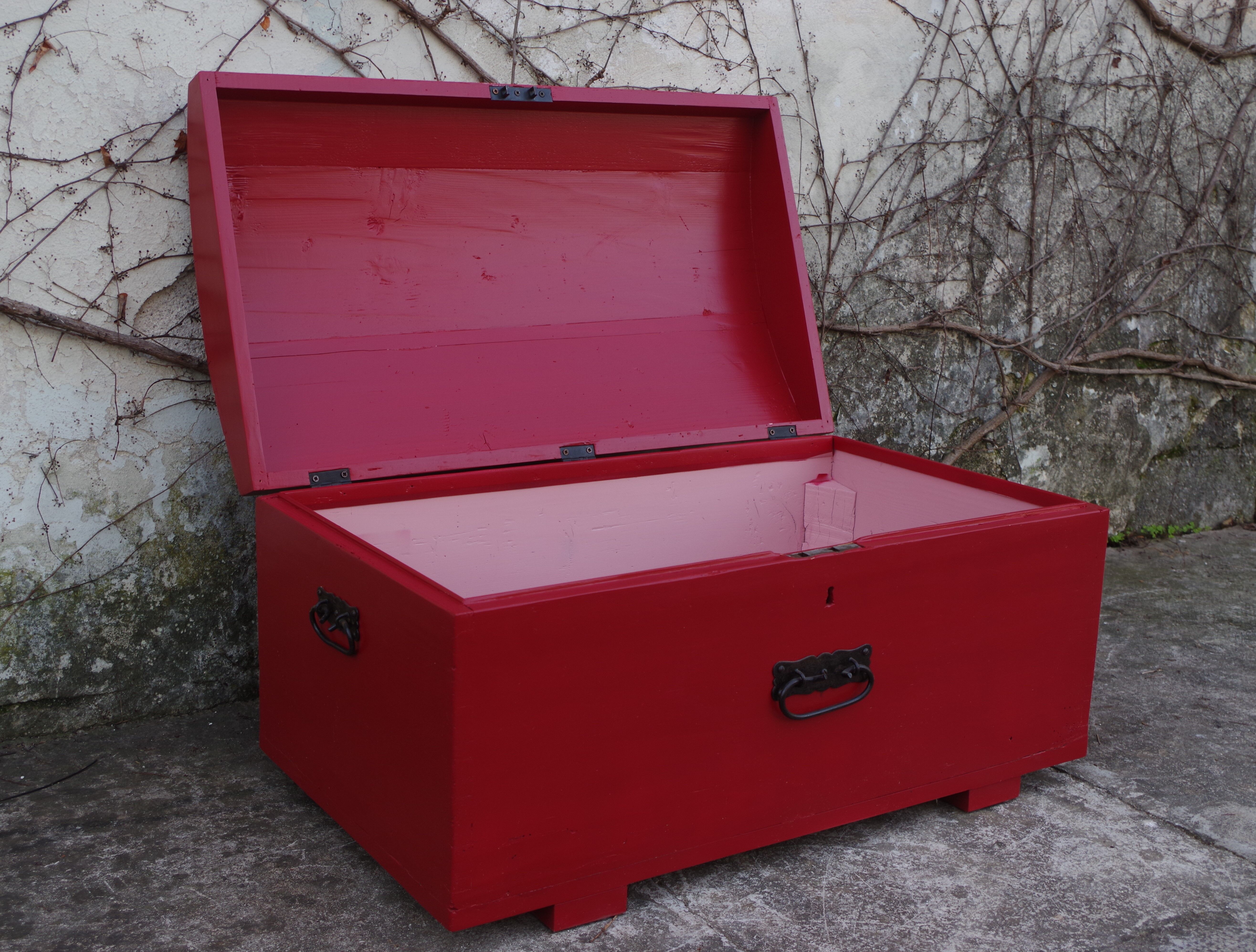 Repainted red trunk, 1960s