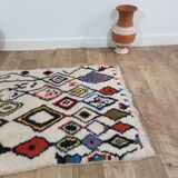 Handmade wool Berber rug 195 X 100 CM