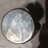 Glass and tin carafe