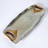 Brutalist centerpiece by Ardisur, bronze & aluminium, Spain, 1970s