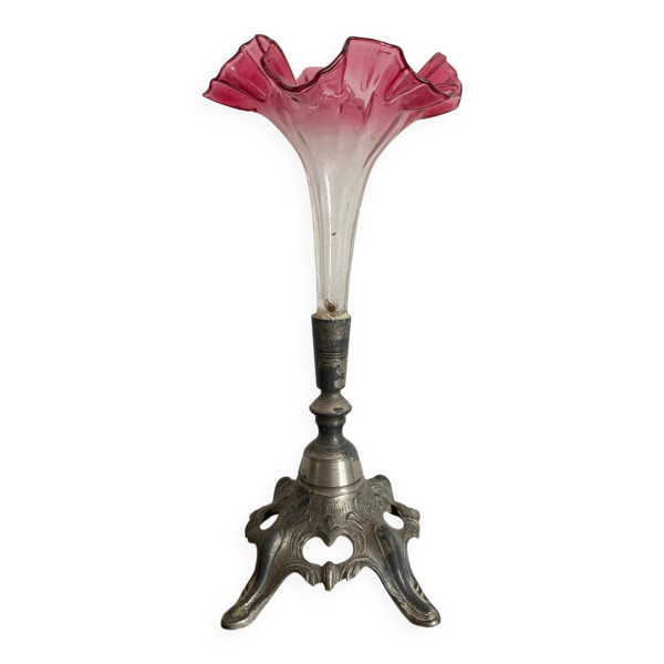 Vase cornet , vase tulipe ancien