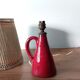 Lampe en céramique rouge 1950/1960.