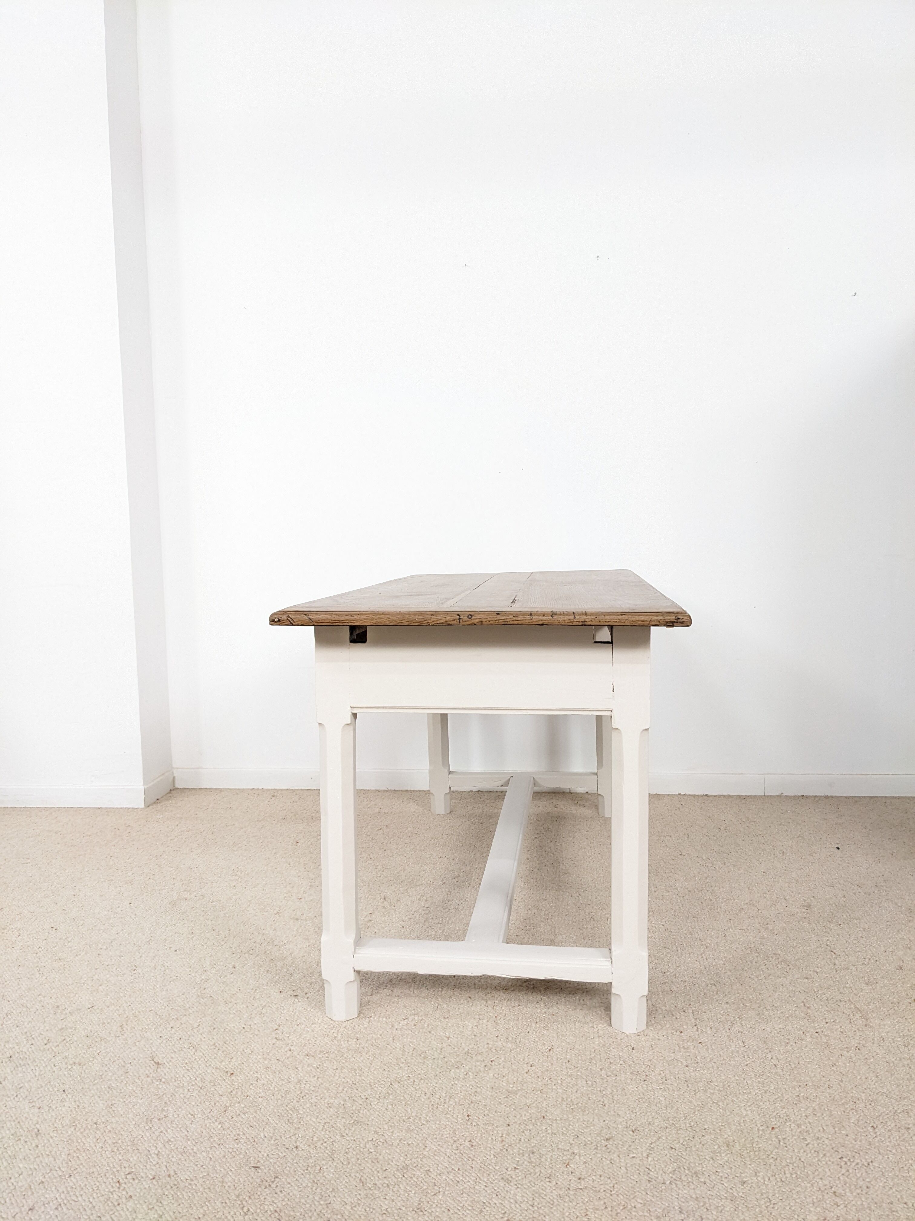 Solid wood farmhouse table