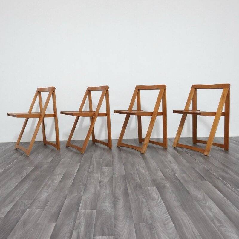 Trieste Chairs by Aldo Jacober for Alberto Bazzani, 1960s, Set of 4