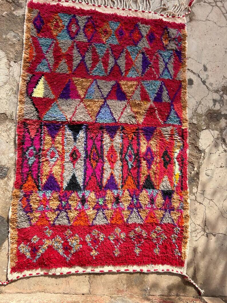 Incredible Moroccan rug, authentic Berber rug 150/250cm
