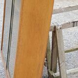 Wall display case from the 50s in solid blond oak