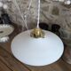 Suspension, Art Deco portable lamp in smooth opaline