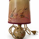 Table lamp in pyrite stone by Guy Baudat, 1970s – Ball base