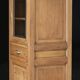 Superb Art Deco column in solid mahogany (circa 1920). Rare.
