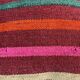 Vintage turkish kilim cushion cover, 40 x 40 cm