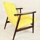 Fauteuil jaune, années 1970