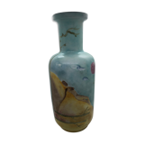 Vase en opaline peint
