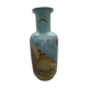 Painted opaline vase