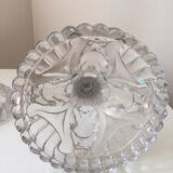 Antique pair of Portieux crystal candlesticks, 19th century