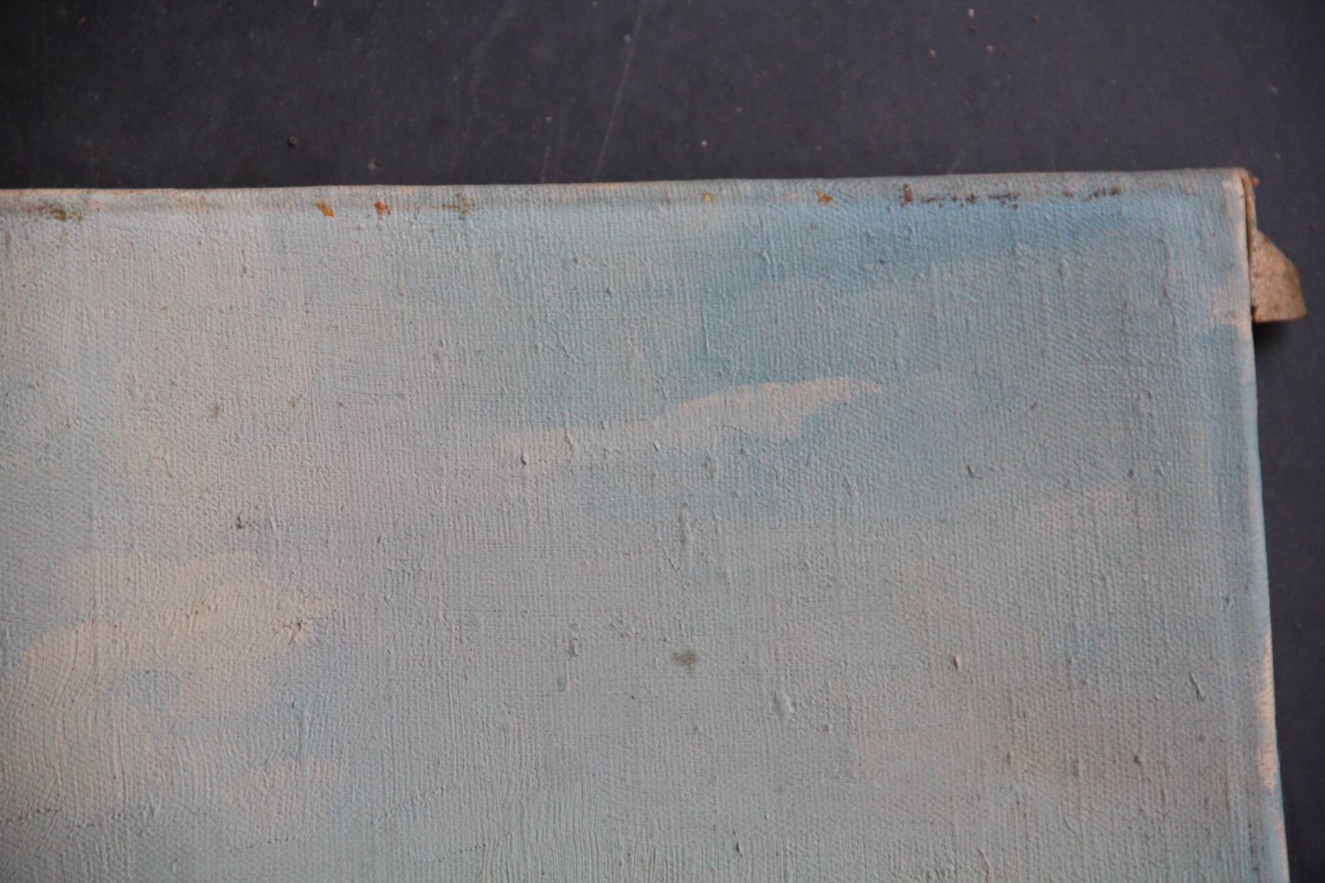 Small oil on canvas "A dune" 40 x 50