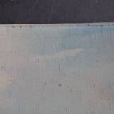 Small oil on canvas "A dune" 40 x 50