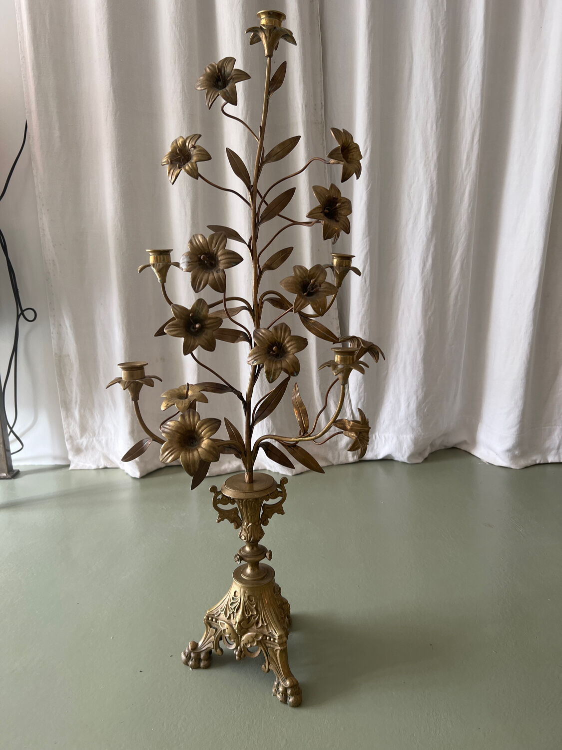 Vintage brass chandelier