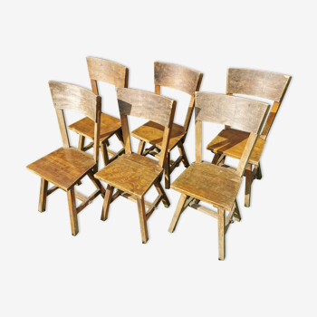 Lot of 6 bistro chairs