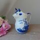 Old milk jug small cow pitcher in delf blue holland ceramic hand painted
