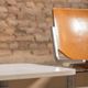 Waiting room bench, with 2 seats and a shelf, signed Castelli