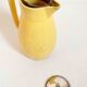 Ceramic orangeade or lemonade pitcher with cracked effect from the 1960s