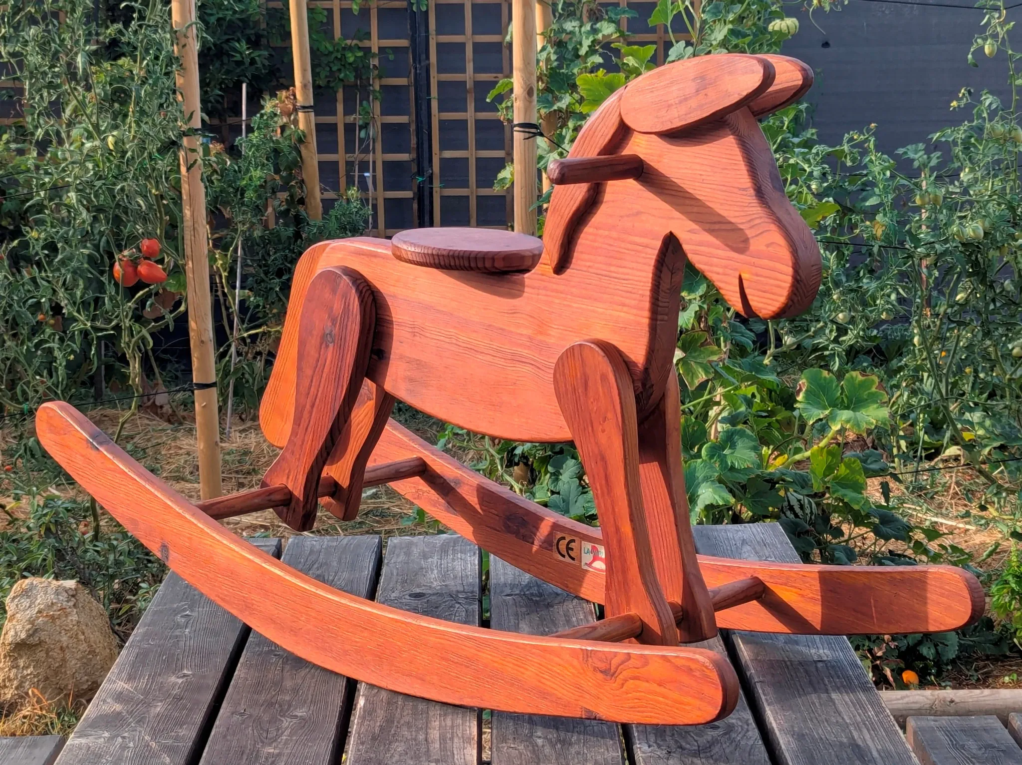 Rocking Horse La Varlope Solid Pine Wood Toy Child