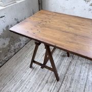 XXL trestle farm table 4m and its benches