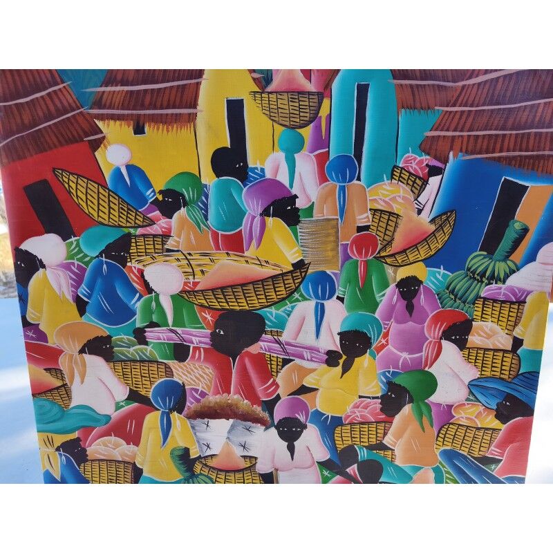 Tableau à l'huile sur toile haïtienne