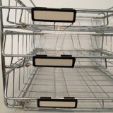 Trieur courrier inox 3 niveaux coulissants