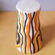 Enamelled ceramic vase 60s