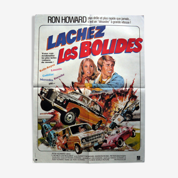 Affiche cinéma originale "lâchez les bolides" Ron Howard