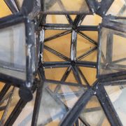 Suspension Vintage Fer et verre