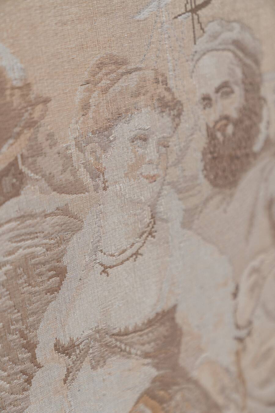 Vintage antique classic Romanesque tapestry 1970