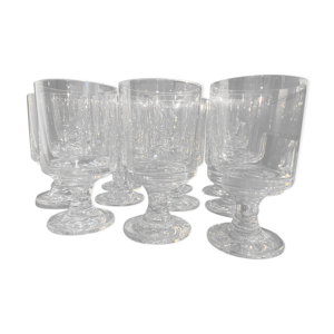 Lot de 11 verres en cristal - baccarat