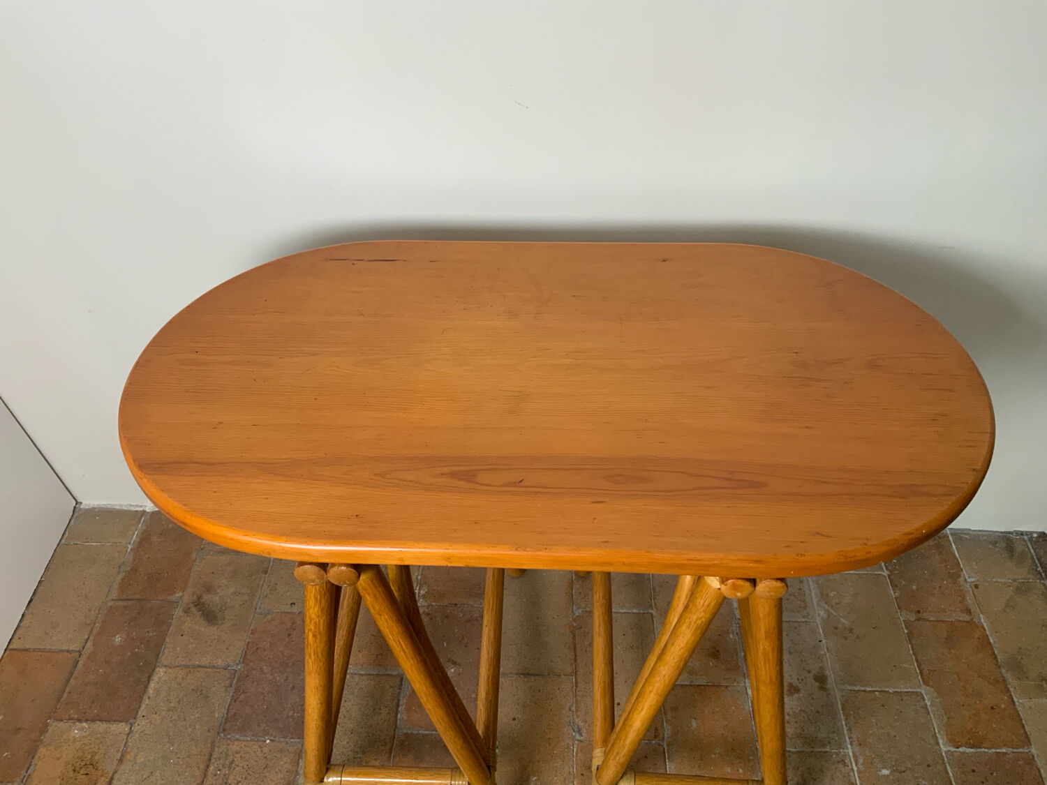 Console en rotin 70’