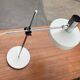 Mid-Century Modern German Minimalist White and Chrome Table Lamp from Kaiser Leuchten, 1960s