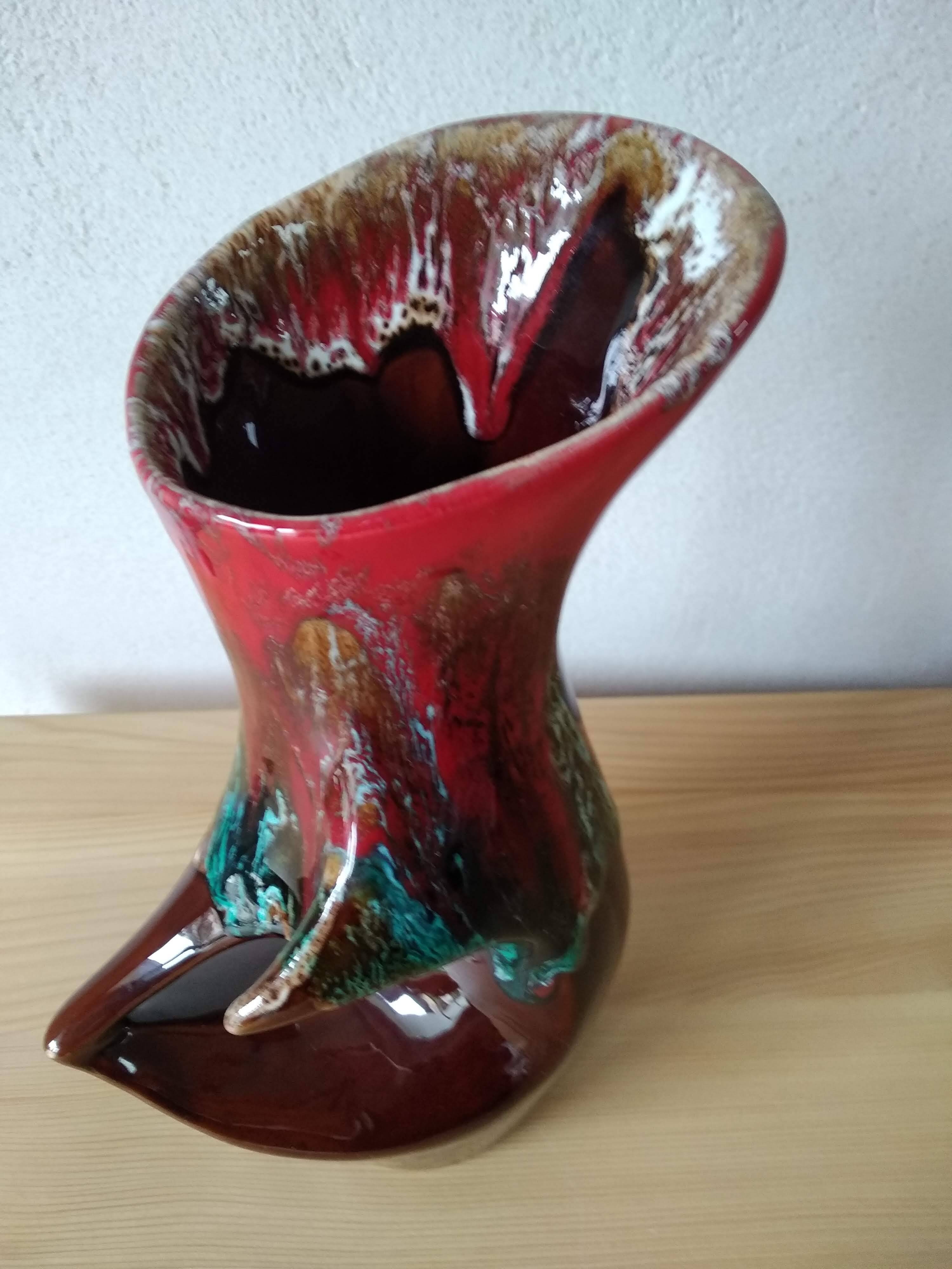 Vintage Vallauris ceramic vase