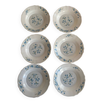 Set of 6 Arcopal plates