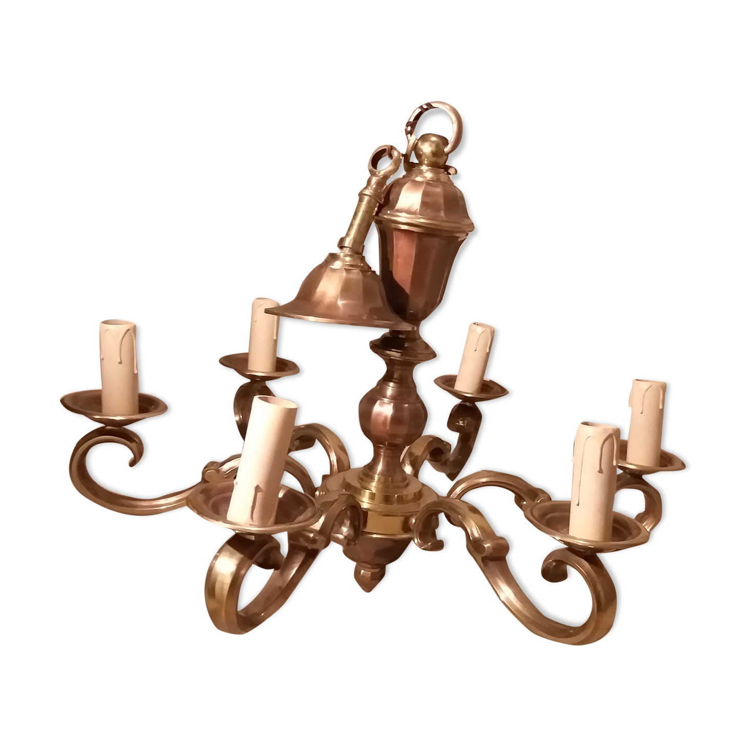 Bronze chandelier regency luminaires Petitot
